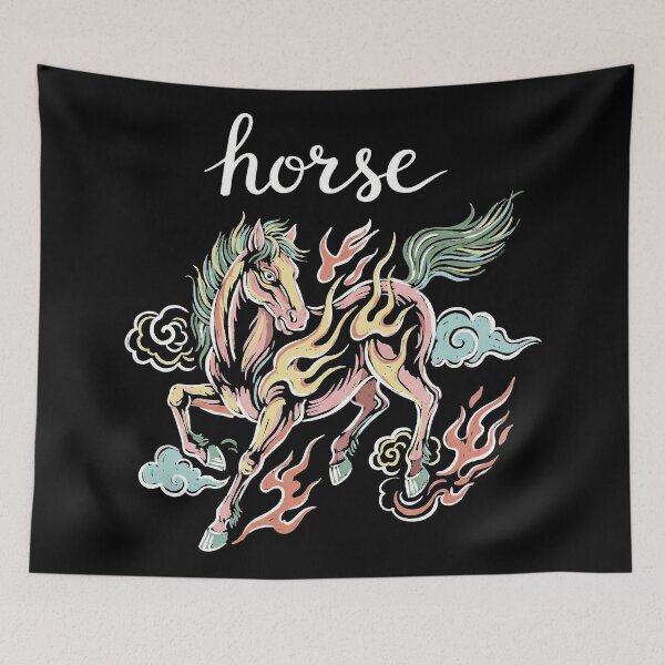 Item preview, Mythical Fire Horse Galloping with Clouds designed and sold by zzz888.