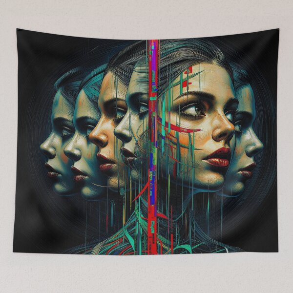 Item preview, Faces Aligned With Digital Geometry designed and sold by Insomnia Art Designs.