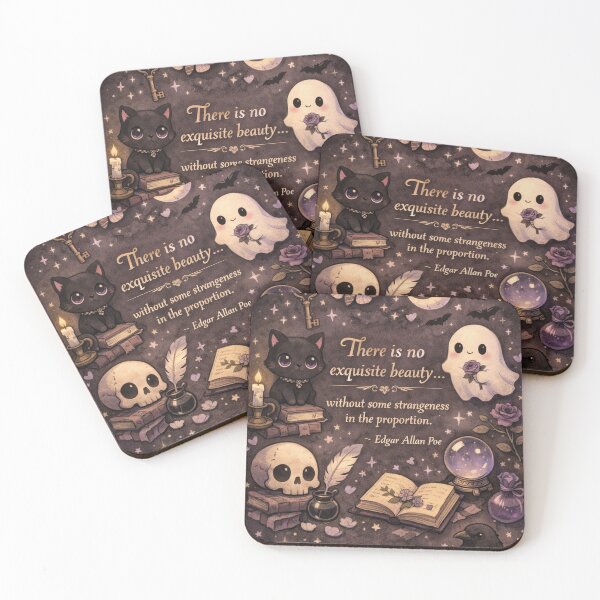 Item preview, Edgar Allan Poe quote in Dark Academia aesthetics designed and sold by Mauswohn.
