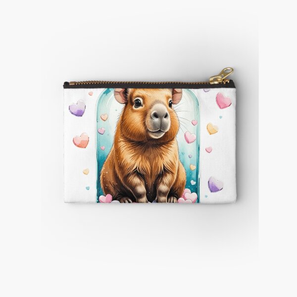 Item preview, Cute Whimsical Capybara in Mason Jar Valentine Sublimation Art designed and sold by AQUILAKREO.