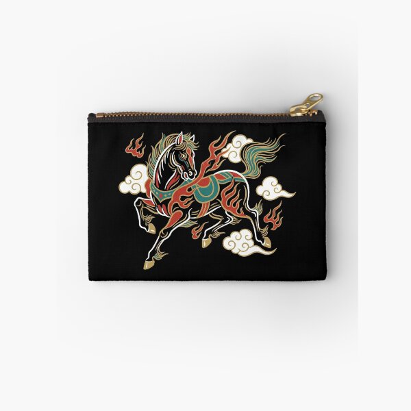 Item preview, Mythical Black Steed and Auspicious Clouds Asian Art designed and sold by zzz888.