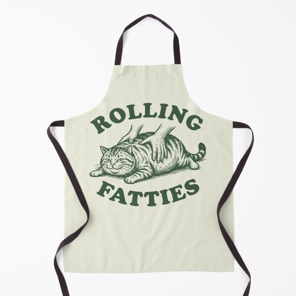 Item preview, Rolling Fatties - Vintage Woodcut Funny Fat Cat Graphic designed and sold by AdyKurniawan.