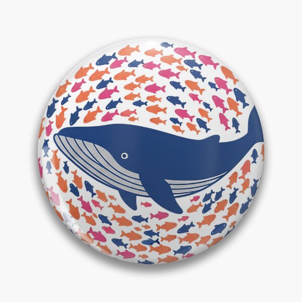 Item preview, Eat The Rich Whale & Small Fish - Social Justice Anti-Capitalist Art designed and sold by ZyxDes.