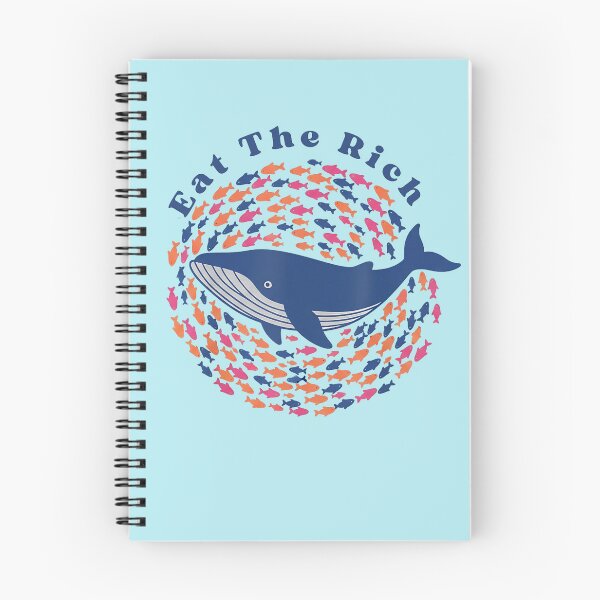 Item preview, Eat The Rich Whale & Small Fish - Social Justice Anti-Capitalist Art designed and sold by ZyxDes.