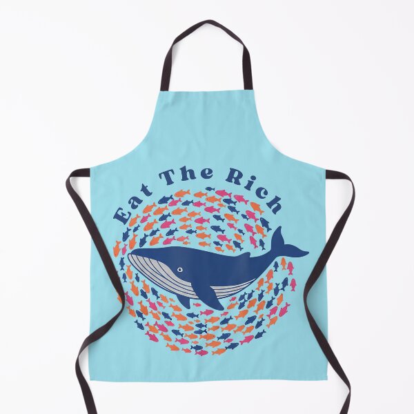 Item preview, Eat The Rich Whale & Small Fish - Social Justice Anti-Capitalist Art designed and sold by ZyxDes.
