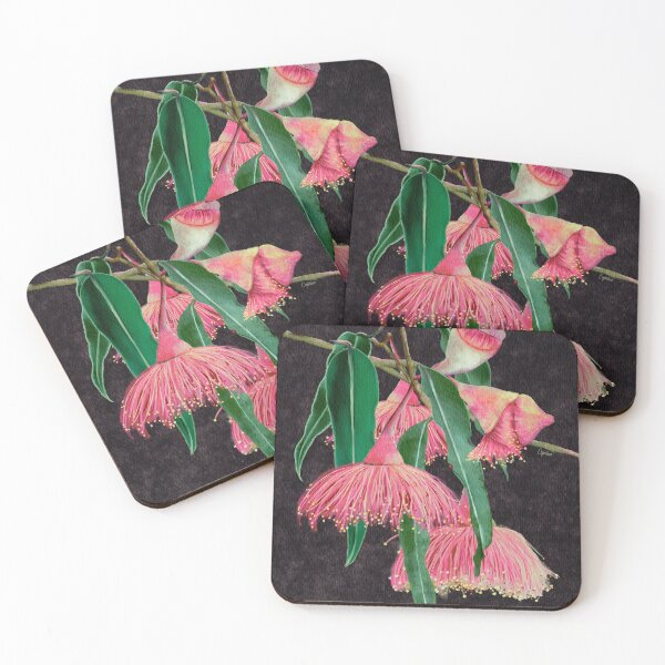 Item preview, Bushland Noir Gum Blossoms – Australian Eucalyptus Floral Art designed and sold by Catherine Wallace Art.
