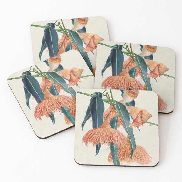 Item preview, Sea Foam Gum Blossoms – Australian Eucalyptus Floral Art designed and sold by Catherine Wallace Art.