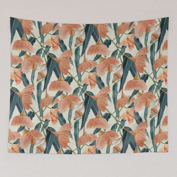 Item preview, Sea Foam Gum Blossoms – Australian Eucalyptus Floral Art designed and sold by Catherine Wallace Art.