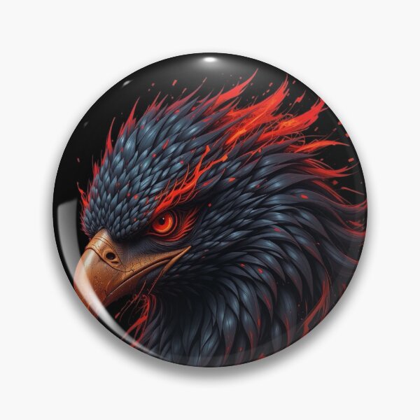 Item preview, Inferno Eagle – Dark and Fierce Digital Art designed and sold by PixelVibe782.