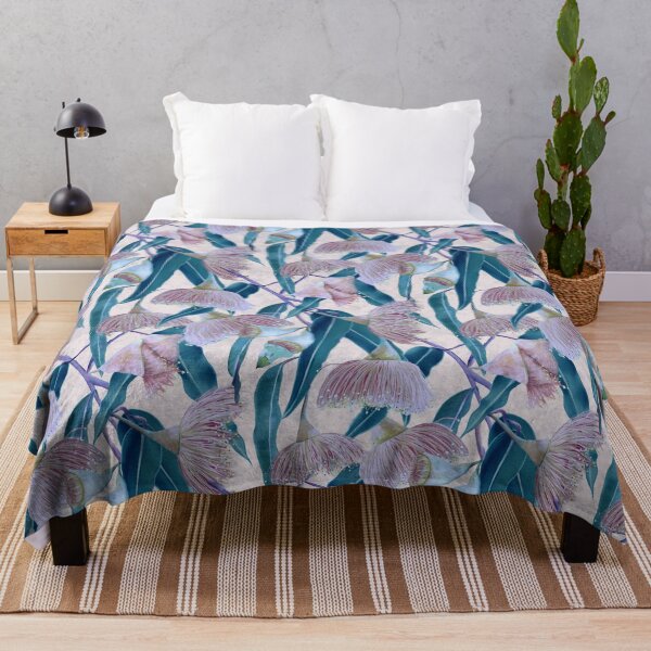 Item preview, Dusky Gum Blossoms – Australian Eucalyptus Floral Art designed and sold by Catherine Wallace Art.