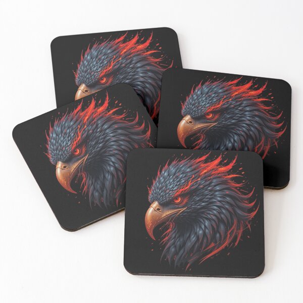Item preview, Inferno Eagle – Dark and Fierce Digital Art designed and sold by PixelVibe782.