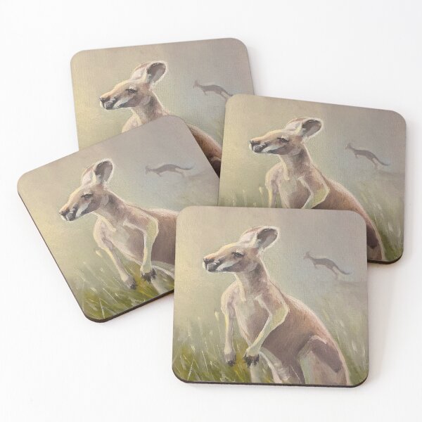 Item preview, Kangaroo at Golden Hour designed and sold by RachelJoyStudio.