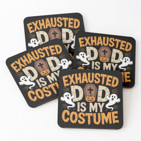 Item preview, Exhausted Dad Is My Costume Halloween Spooky Father`s Day designed and sold by Dolostope.