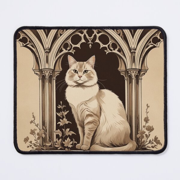 Item preview, Gothic White Cat – Silent Cathedral Arch designed and sold by LEO'S CREATURE　れおずくりーちゃー.
