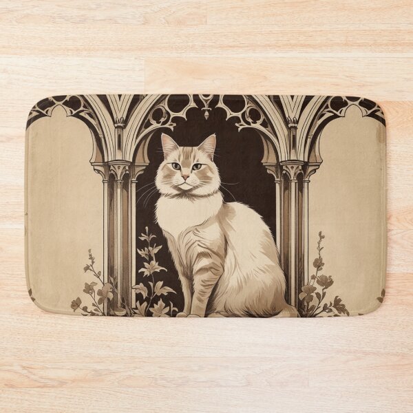 Item preview, Gothic White Cat – Silent Cathedral Arch designed and sold by LEO'S CREATURE　れおずくりーちゃー.