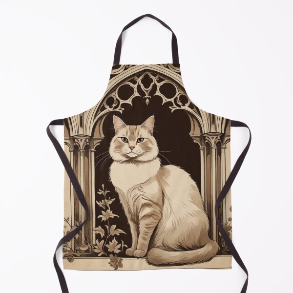 Item preview, Gothic White Cat – Silent Cathedral Arch designed and sold by LEO'S CREATURE れおずくりーちゃー.
