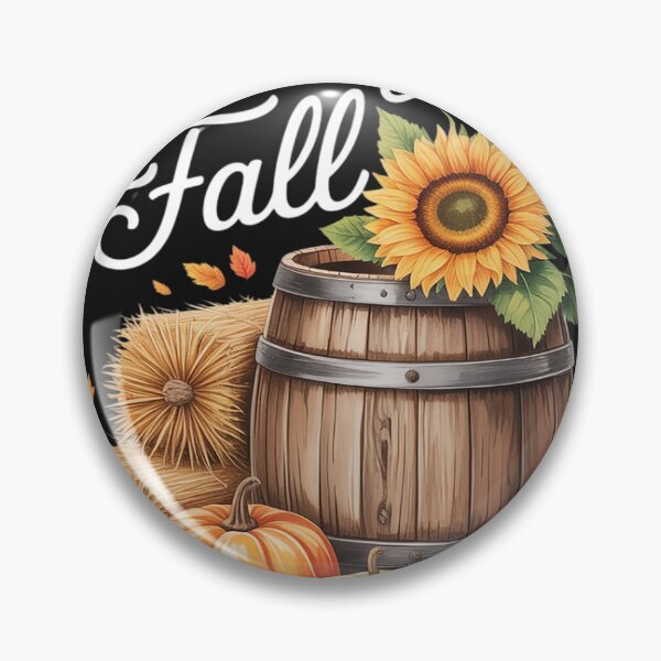 Item preview, Falling for Fall  Autumn Pumpkin & Hay Bale designed and sold by Dolostope.