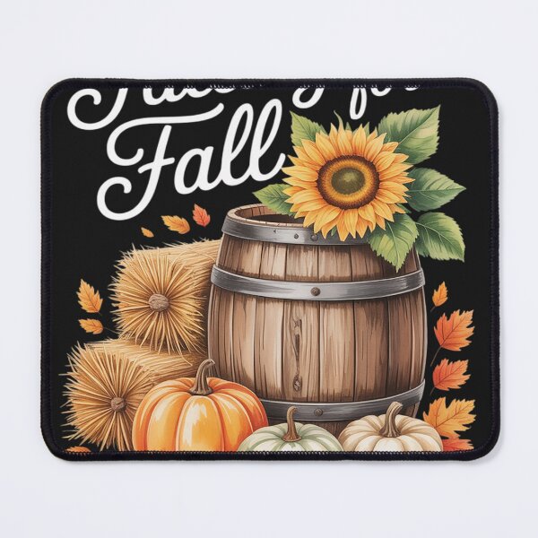 Item preview, Falling for Fall Autumn Pumpkin & Hay Bale designed and sold by Dolostope.