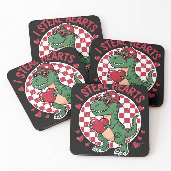 Item preview, I Steal Hearts T-Rex Dinosaur Valentine's Day Retro Graphic designed and sold by AdyKurniawan.