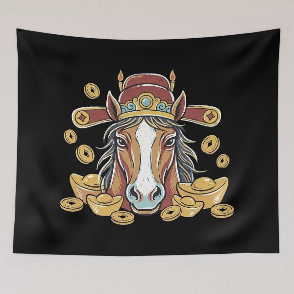 Item preview, God of Wealth Horse with Gold Ingots designed and sold by zzz888.