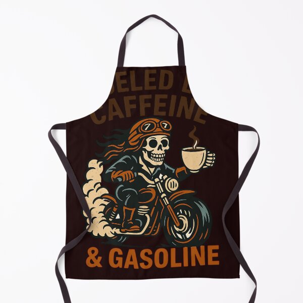Artikelvorschau, Benzin & Koffein-getrieben – Biker Skeleton Coffee entworfen und verkauft von zbigniewcz.