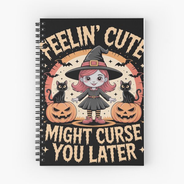 Item preview, Feeling Cute Might Curse You Later Witch Halloween designed and sold by Dolostope.