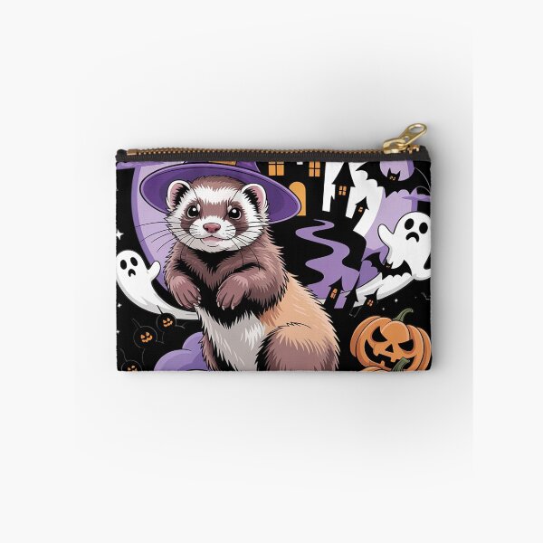 Item preview, Ferret Cute Halloween Witch Pumpkin designed and sold by Dolostope.