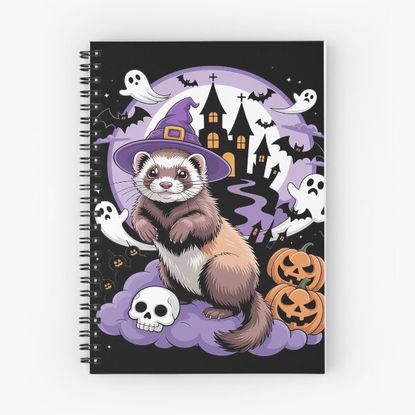 Item preview, Ferret Cute Halloween Witch Pumpkin designed and sold by Dolostope.