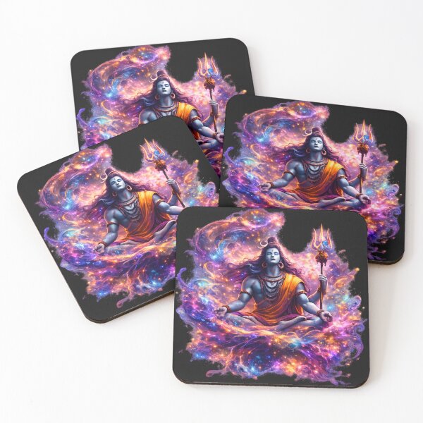 Item preview, Mahadev in Deep Meditation – Cosmic Shiva Art designed and sold by Trove Designs.