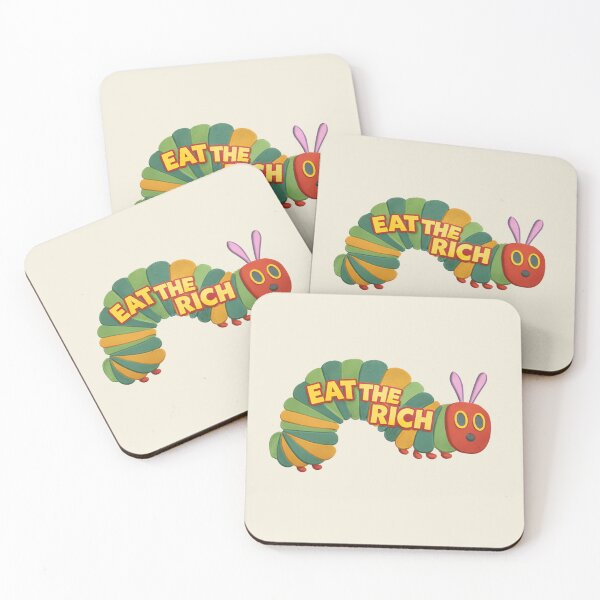Item preview, Eat The Rich Very Hungry Caterpillar - Funny Socialist Bookish Meme designed and sold by ZyxDes.