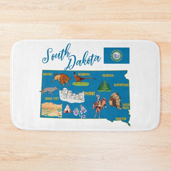 Item preview, South Dakota State Pride - Landmarks & Wildlife designed and sold by mashmosh.