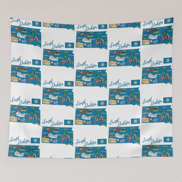 Item preview, South Dakota State Pride - Landmarks & Wildlife designed and sold by mashmosh.