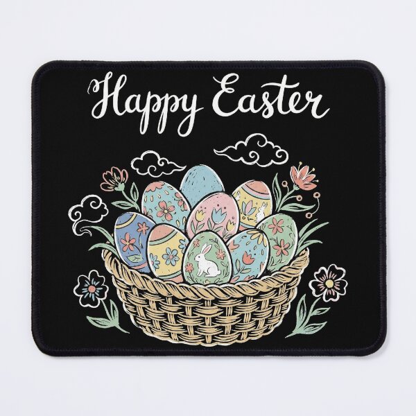 Item preview, Pastel Chalk Style Happy Easter Egg Basket Illustration designed and sold by zzz888.
