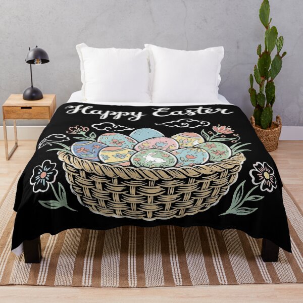 Item preview, Pastel Chalk Style Happy Easter Egg Basket Illustration designed and sold by zzz888.