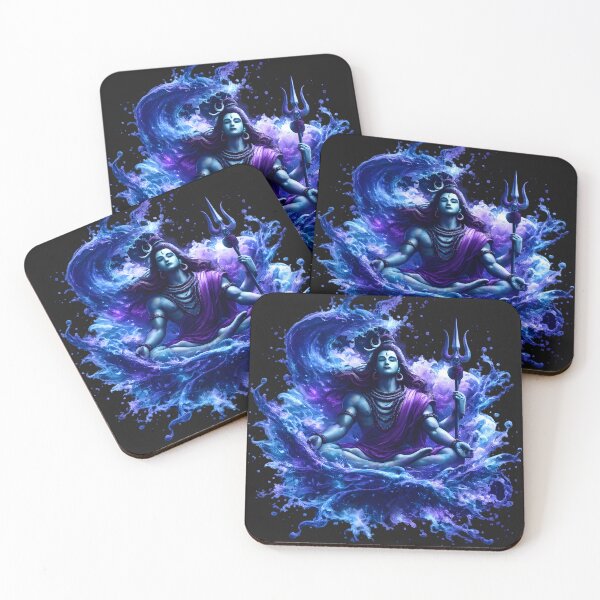 Item preview, Lord Shiva Meditation Art – Cosmic Mahadev Spiritual Art designed and sold by Trove Designs.