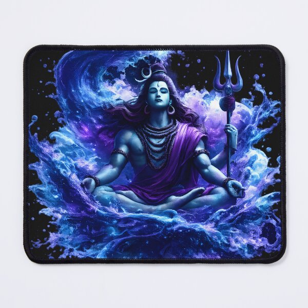 Item preview, Lord Shiva Meditation Art – Cosmic Mahadev Spiritual Art designed and sold by Trove Designs.