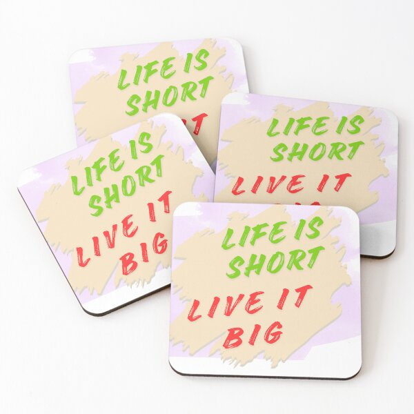 Item preview, Life Is Short – Live It Big Motivational Quote T-Shirt designed and sold by NilofaDesigns.