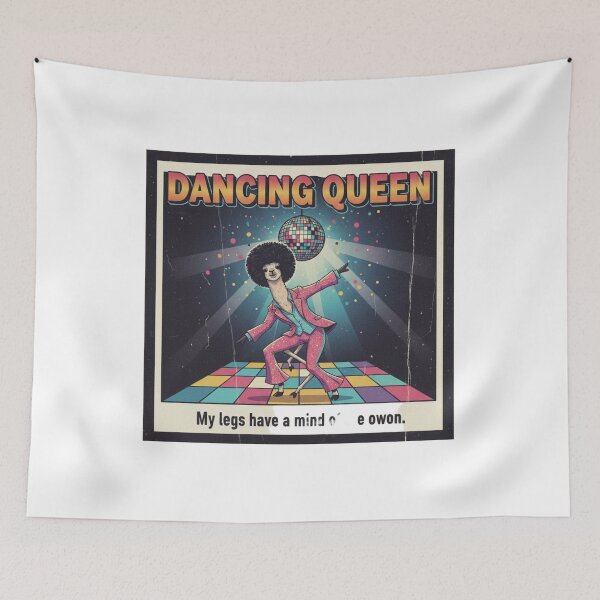 Item preview, Dancing Queen Alpaca – Funny Disco Fever 70s 90s Vintage Graphic designed and sold by FakeJoo.