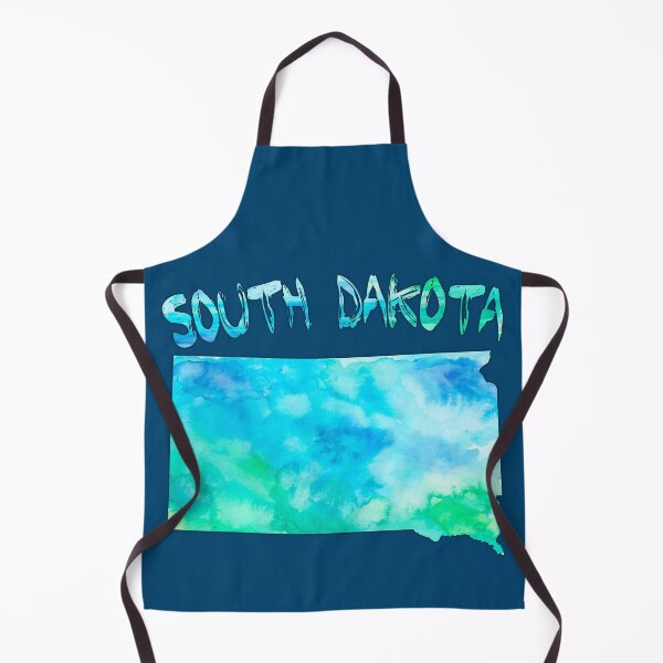 Item preview, South Dakota State Map - Artistic Blue Watercolor Silhouette designed and sold by mashmosh.