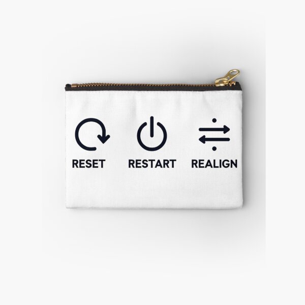 Item preview, Reset · Restart · Realign – Minimal Motivation Design designed and sold by LeyaLeyShop.
