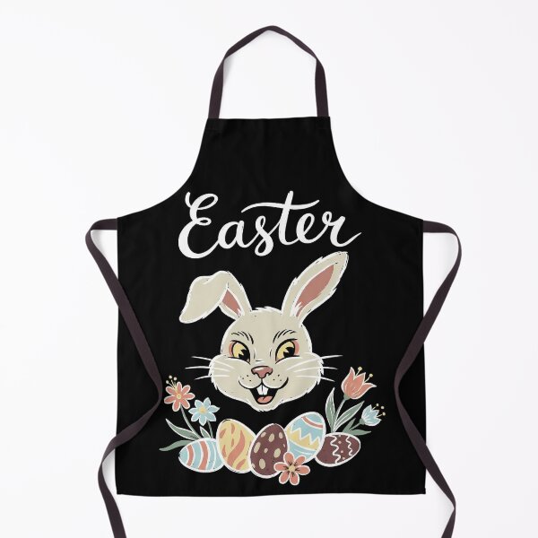 Item preview, Smiling Easter Bunny Face and Decorated Eggs Chalk Art designed and sold by zzz888.