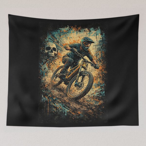 Item preview, DOWNHILL 2026 – Grunge MTB Street Art Rider designed and sold by Fextreme.