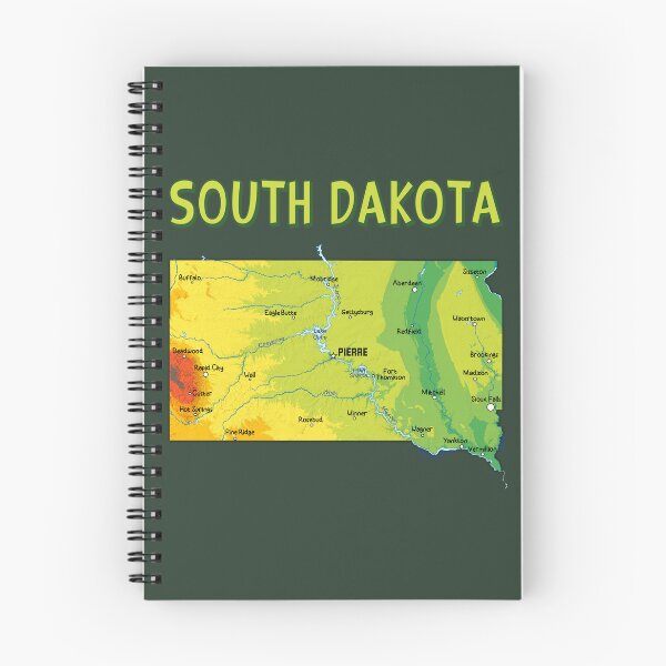 Item preview, South Dakota State Map - Artistic Prairie & Black Hills Pride designed and sold by mashmosh.