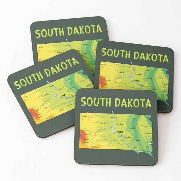 Item preview, South Dakota State Map - Artistic Prairie & Black Hills Pride designed and sold by mashmosh.