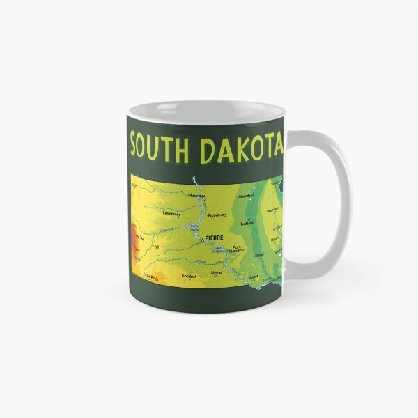 Item preview, South Dakota State Map - Artistic Prairie & Black Hills Pride designed and sold by mashmosh.