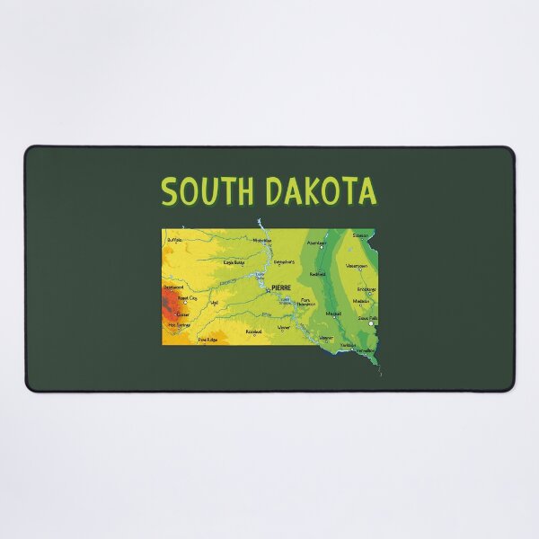 Item preview, South Dakota State Map - Artistic Prairie & Black Hills Pride designed and sold by mashmosh.