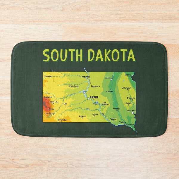 Item preview, South Dakota State Map - Artistic Prairie & Black Hills Pride designed and sold by mashmosh.