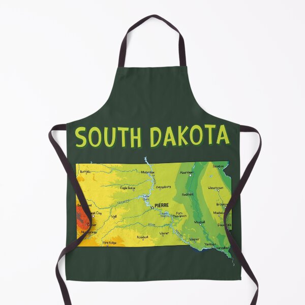 Item preview, South Dakota State Map - Artistic Prairie & Black Hills Pride designed and sold by mashmosh.