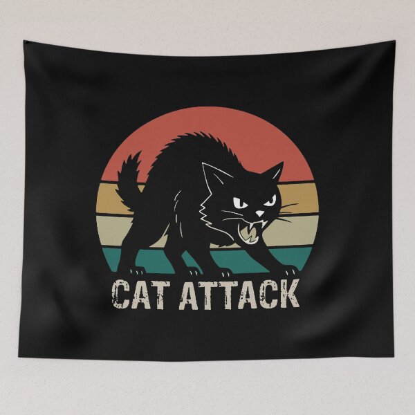Item preview, cat attack designed and sold by patriciapreston.