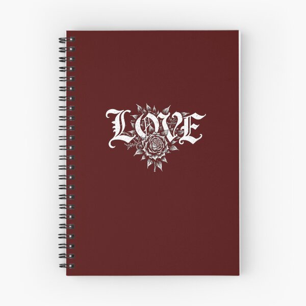 Item preview, Gothic Rose Love Typography Black Floral Illustration designed and sold by VikArtStudio.